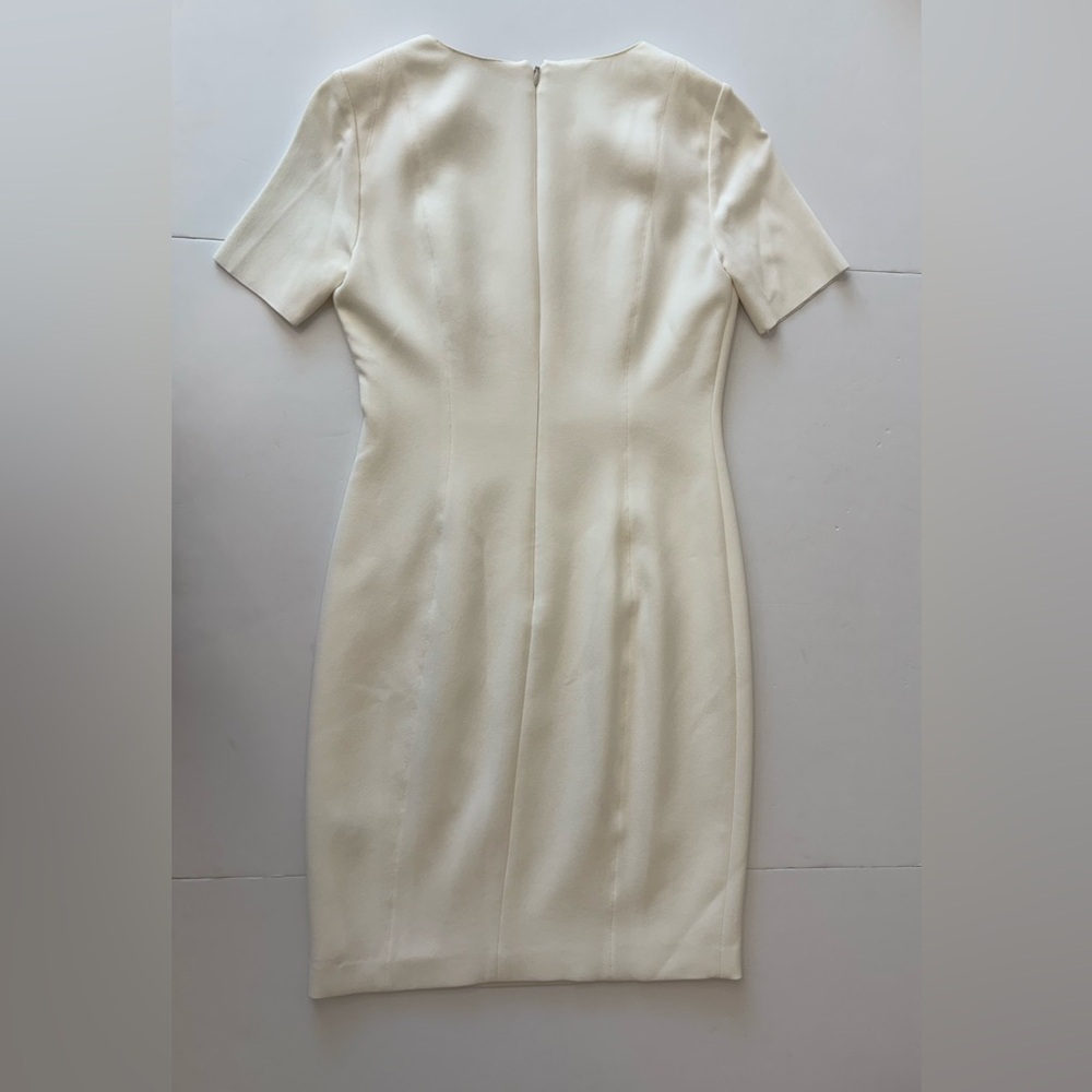 Elie Tahari Structured Cream Dress XS - Picture 6 of 8